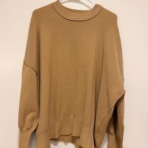 LILLUSORY Women’s Oversized Batwing Crewneck Sweater